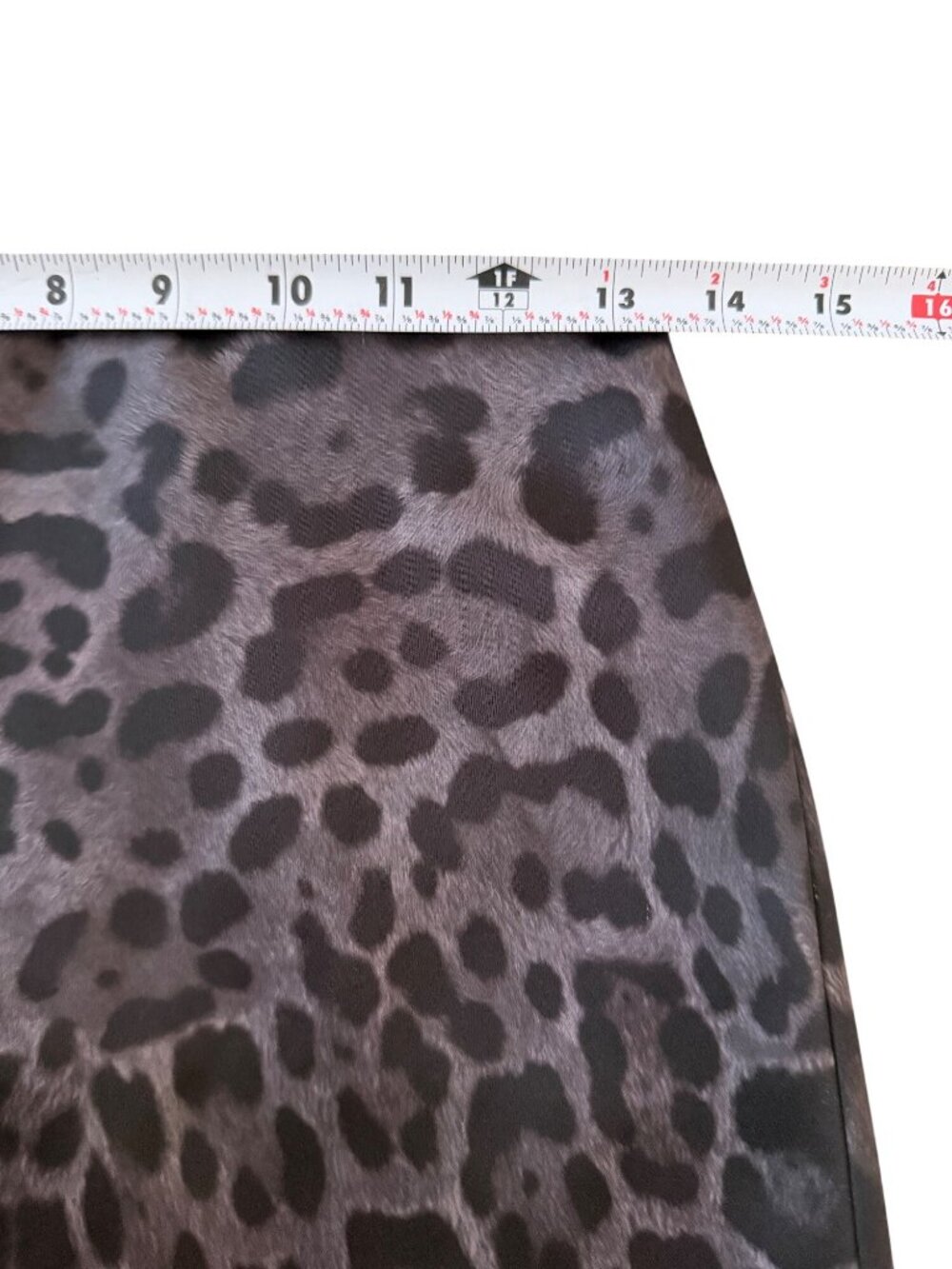 H&M Gray Leopard  Animal Print Mini Skirt Size 2 - Picture 5 of 8